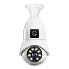2-Lens Bulb Wi-Fi Smart Dual Camera (IPC-V380pro-E27A) – 1080P Night Vision, Two-Way Audio