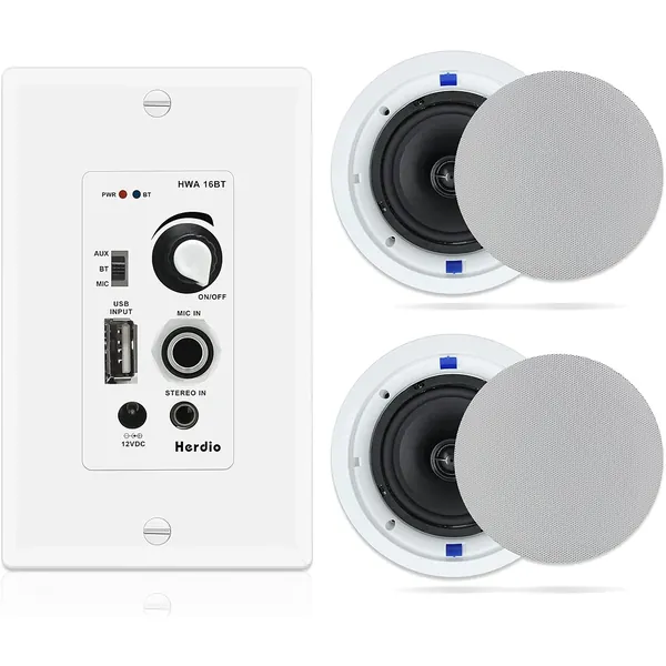 6.5-Inch Ceiling Speaker – Master & Slave Pair.