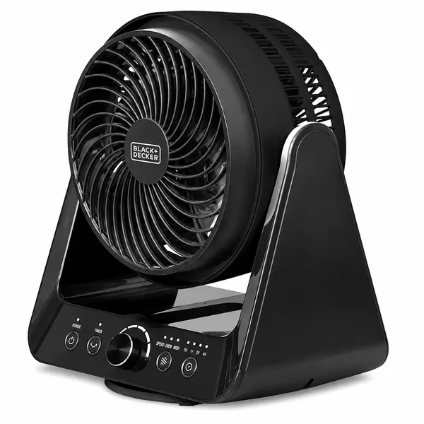 BLACK+DECKER BFTU107 7-Inch Portable Turbo Fan – 3-Speed Compact Desk & Table Fan.