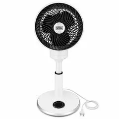 BLACK+DECKER BXACP01E 9-Inch Air Circulator Pedestal Fan – White & Black by EpicBargains247