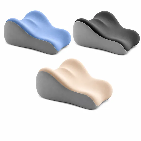 Fenteer Lumbar Support Cushion – Ergonomic Back Support Pillow for Office Chair, Car & Home Use