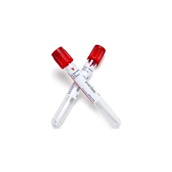 Red Cap Plain Vacutainer Tube.