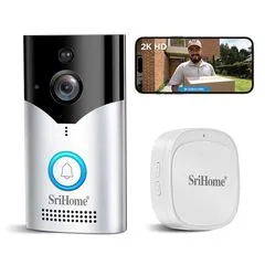 SriHome DH002-4MP (WiFi) Smart Video Doorbell